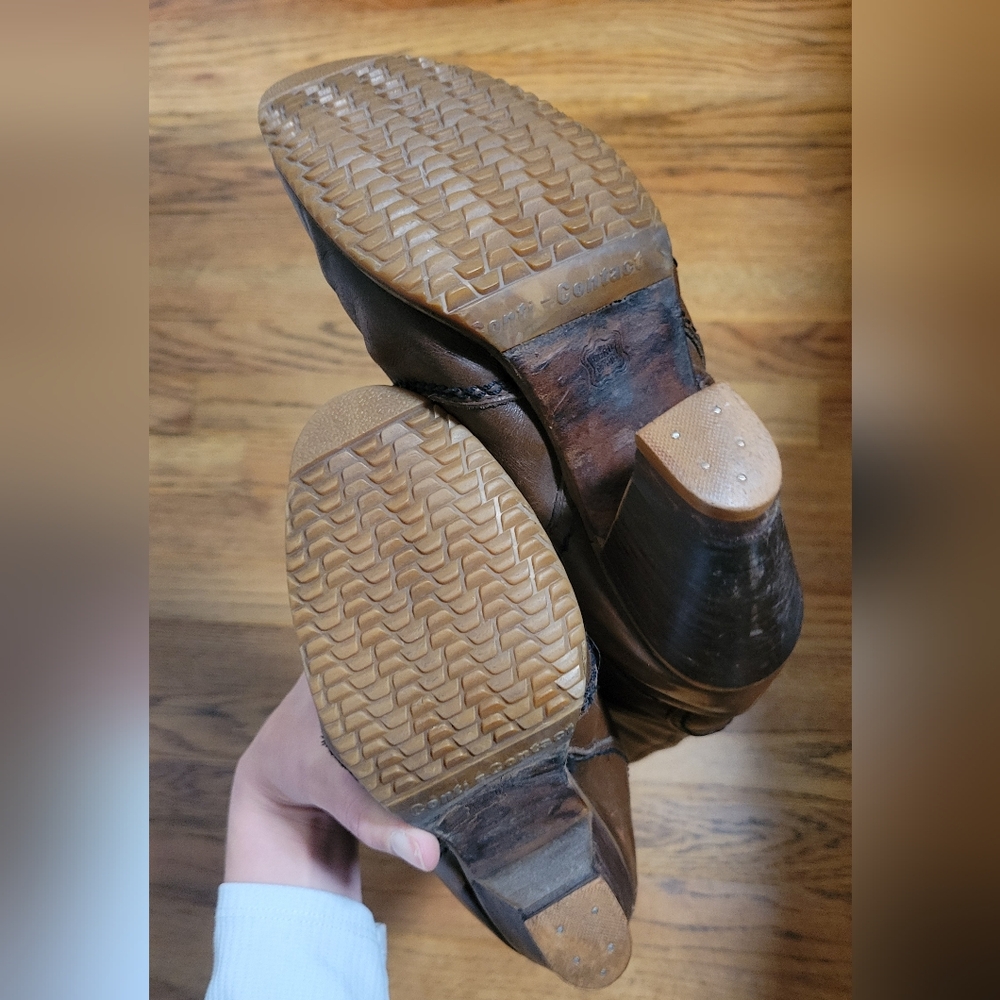 Hanna Sz 8 Brown Tall Heeled Boots - Picture 4 of 6